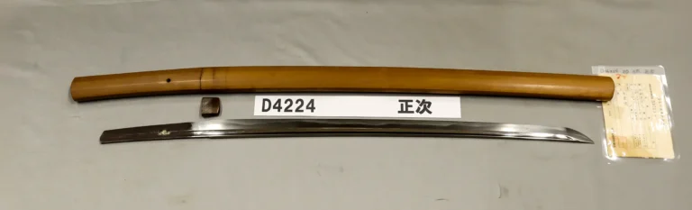 D4224【白鞘脇差】正次（江戸時代初期）