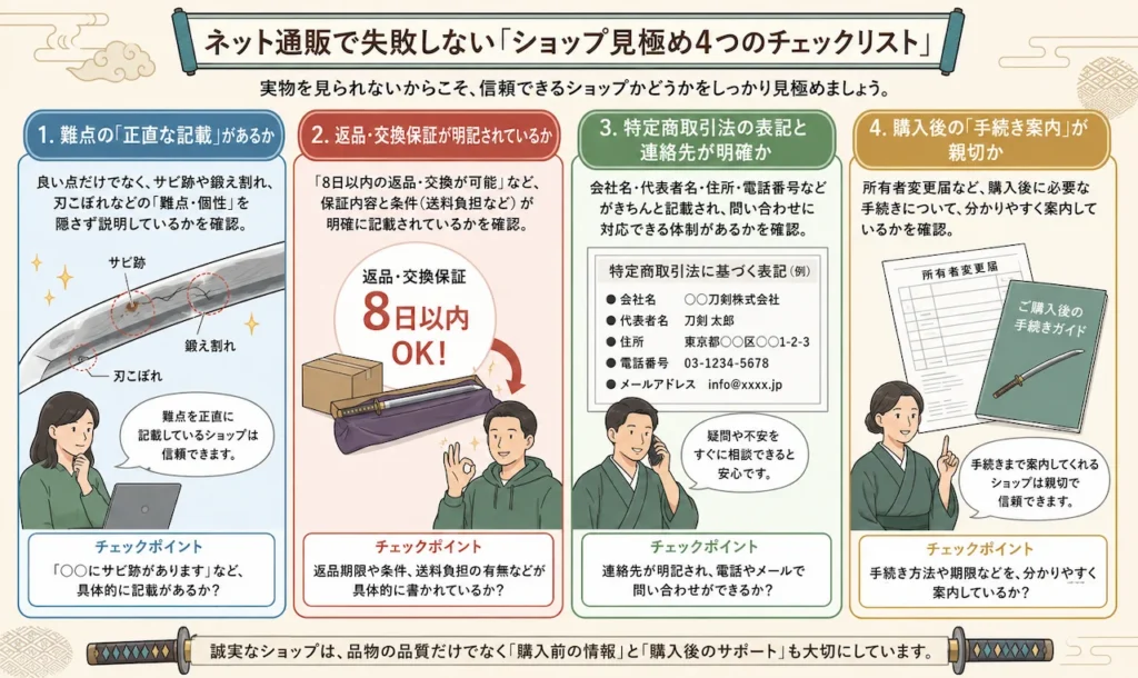 ネット通販で失敗しないショップ見極め4つのチェックリスト